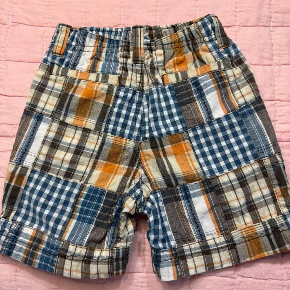 Gymboree Preppy 100% Cotton Patchwork Shorts Size 12-18 months